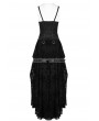 Punk Rave Black Lace High-Low Steampunk Dress