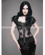 Eva Lady Black Sexy Gothic Lace Corset Top