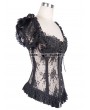 Eva Lady Black Sexy Gothic Lace Corset Top