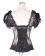 Eva Lady Black Sexy Gothic Lace Corset Top