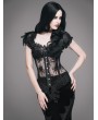Eva Lady Black Sexy Gothic Lace Corset Top