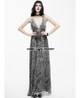 Eva Lady Sexy Deep V-Neck Gothic Goddess Evening Dress