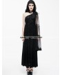 Eva Lady Black Gothic Goddess One-Shoulder Dress