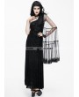 Eva Lady Black Gothic Goddess One-Shoulder Dress