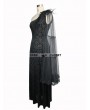 Eva Lady Black Gothic Goddess One-Shoulder Dress