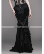 Eva Lady Romantic Gothic Flower Fishtail Skirt