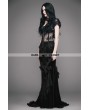 Eva Lady Romantic Gothic Flower Fishtail Skirt