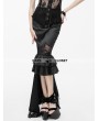 Eva Lady Black Gothic High-Low Fishtail Skirt
