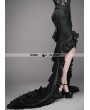 Eva Lady Black Vintage Gothic Elegant Fishtail Skirt