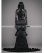 Eva Lady Black Vintage Gothic Elegant Fishtail Skirt