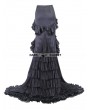 Eva Lady Black Vintage Gothic Elegant Fishtail Skirt