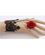 Handmade Lace Flower Gothic Bracelet Ring Jewelry