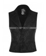 Punk Rave Black Gothic Gorgeous Jacquard Vest for Men