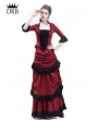 Rose Blooming Red Victorian Bustle Dress