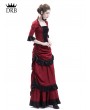 Rose Blooming Red Victorian Bustle Dress