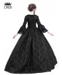 Rose Blooming Black Masked Ball Gothic Victorian Costume Dress