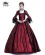 Rose Blooming Red Masked Ball Gothic Victorian Costume Dress