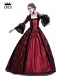 Rose Blooming Red Masked Ball Gothic Victorian Costume Dress