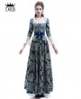 Rose Blooming Victorian Civil War Queen Ball Gown Dress