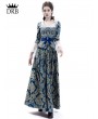 Rose Blooming Victorian Civil War Queen Ball Gown Dress