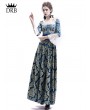 Rose Blooming Victorian Civil War Queen Ball Gown Dress