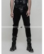 Punk Rave Black Men's Gothic Punk Trousers with Removable Loop