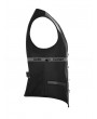 Punk Rave Black Vintage Gothic Buckles Waistcoat for Men