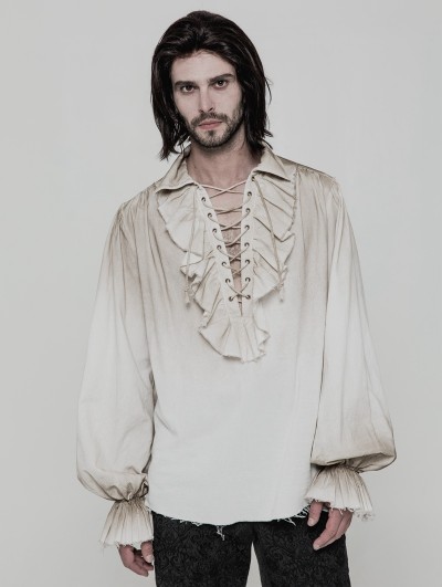 Punk Rave Iovry Steampunk Long Sleeve Shirt for Men