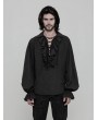 Punk Rave Black Steampunk Long Sleeve Shirt for Men