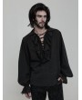 Punk Rave Black Steampunk Long Sleeve Shirt for Men