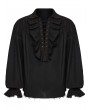 Punk Rave Black Steampunk Long Sleeve Shirt for Men