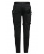 Punk Rave Black Gothic Punk Personality Vintage Trousers for Men