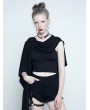 Punk Rave Black Gothic Summer Cape for Women