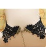 Handmade Black Lace Red Flower Gothic Necklace