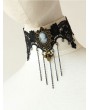 Handmade Black Lace Chain Gothic Victorian Necklace