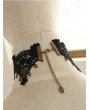 Handmade Black Lace Chain Gothic Victorian Necklace