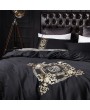 Black Gothic Vintage Embroidery Comforter Set 