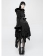 Punk Rave Black Gothic Lolita Short Hooded Coat for Women