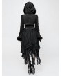 Punk Rave Black Gothic Lolita Short Hooded Coat for Women