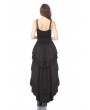 Dark in Love Black Gothic Punk Rivet Belt High-Low Skirt