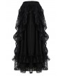 Dark in Love Black Gothic Eleglant Lace Long Skirt
