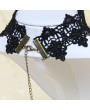 Handmade Black Lace Pendant Chain Gothic Necklace