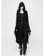 Punk Rave Black Gothic Decadent Short Coat for Women