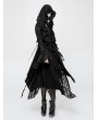 Punk Rave Black Gothic Decadent Short Coat for Women