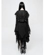 Punk Rave Black Gothic Decadent Short Coat for Women