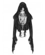 Punk Rave Black Gothic Decadent Short Coat for Women