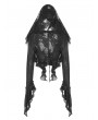 Punk Rave Black Gothic Decadent Short Coat for Women