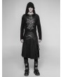 Punk Rave Black Gothic Punk Removable Half Skirt for Men