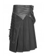 Punk Rave Black Gothic Punk Removable Half Skirt for Men