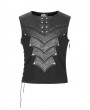 Punk Rave Black Gothic Punk Chest Protector Vest Top for Men